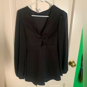 Black Windsor romper new with tags